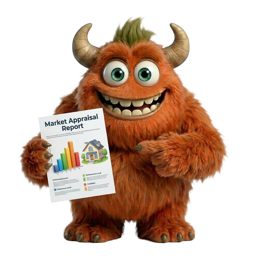 Ziggy pointing to a market appraisal report
