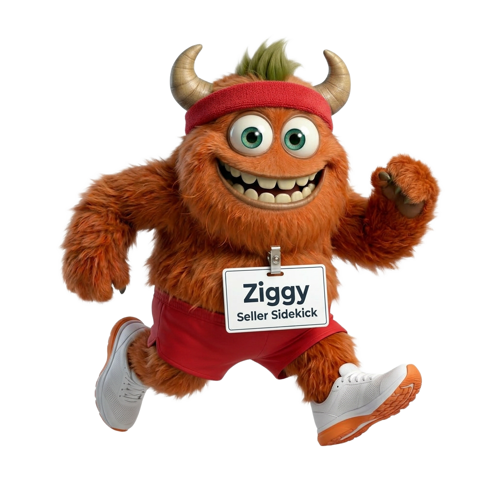 Ziggy ready to run wearing shorts, shoes and headband
