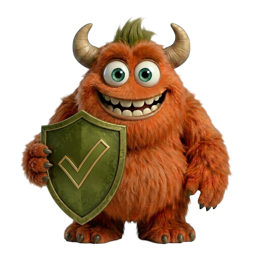 Ziggy holding a shield - seller protection